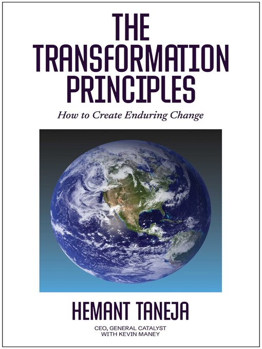 Title details for The Transformation Principles by Hemant Taneja - Wait list